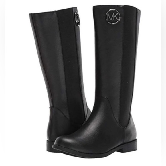 MICHAEL KORS BOOTS EMMA LIBERTY BLACK FOR GIRLS Size 2 - Picture 2 of 11